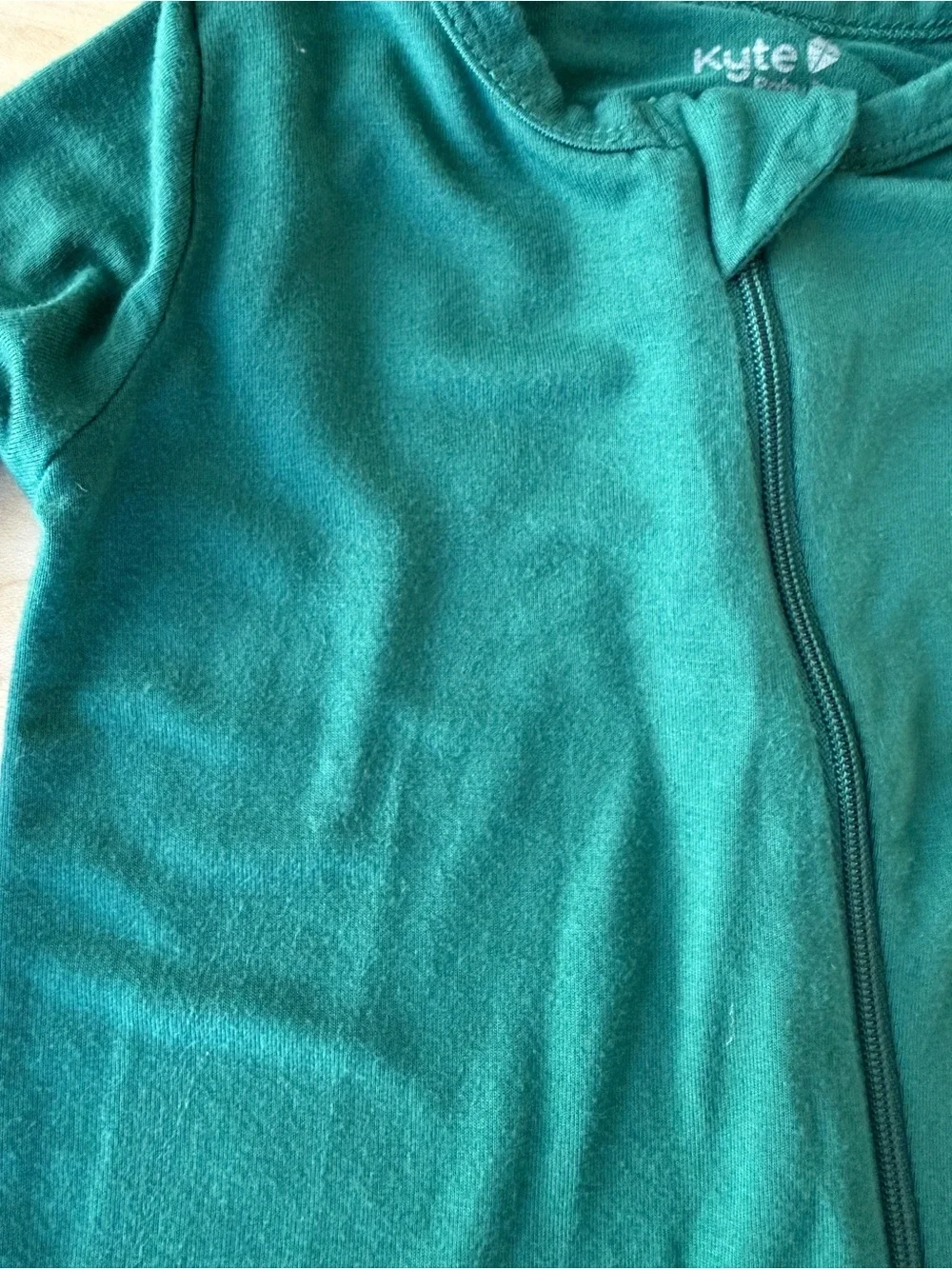 Kyte BABY Zippered Romper in Emerald Size 12-18m